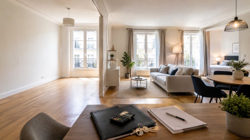 Illustration de location nue vs lmnp