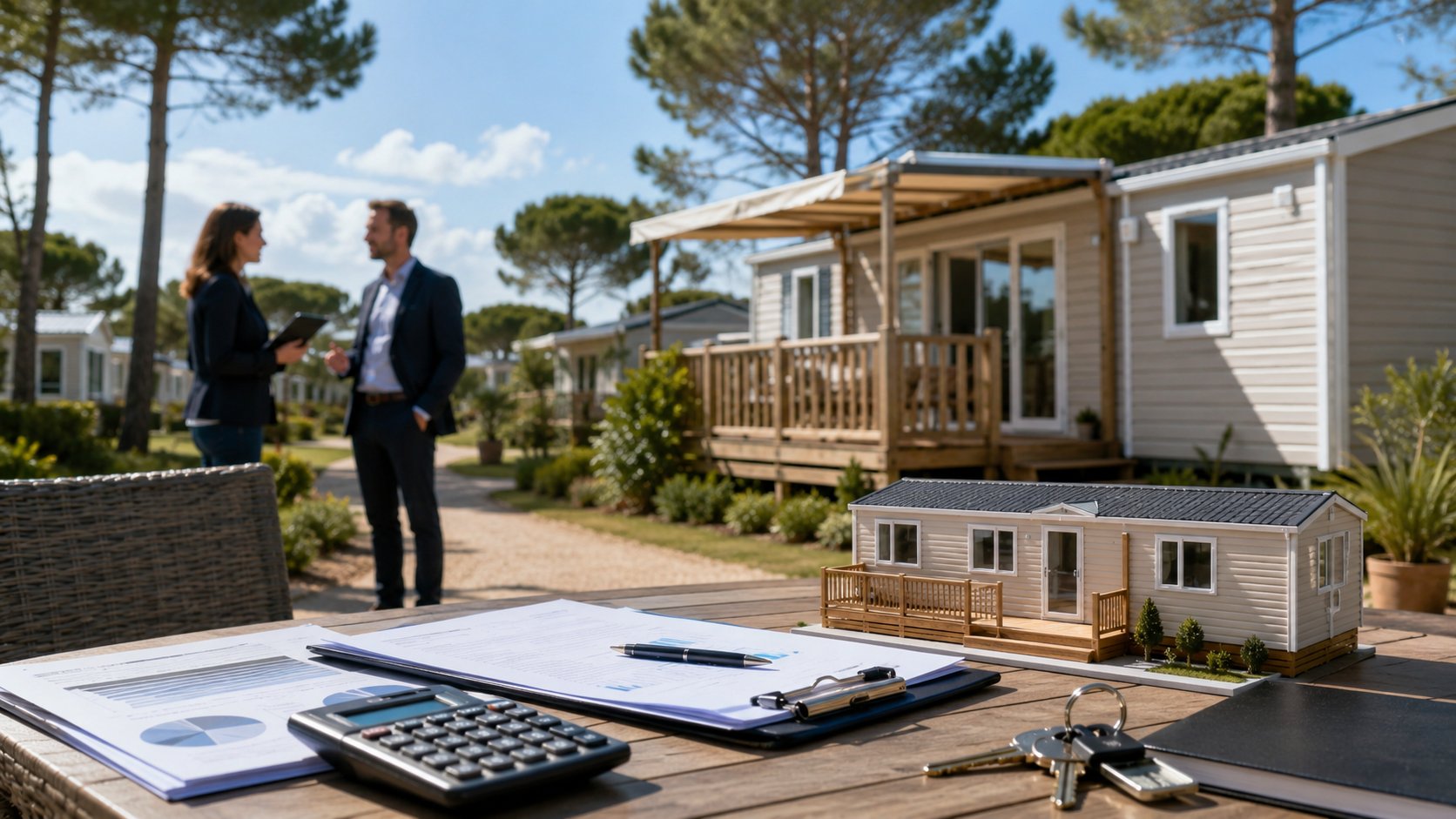 Illustration de statut lmnp mobil home