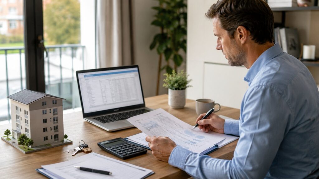 Illustration de declarer un bien immobilier loue aux impots